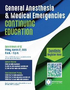 General Anesthesia CE program flyer 2026